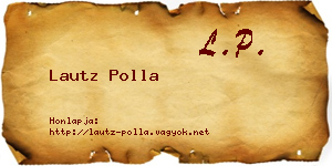 Lautz Polla névjegykártya